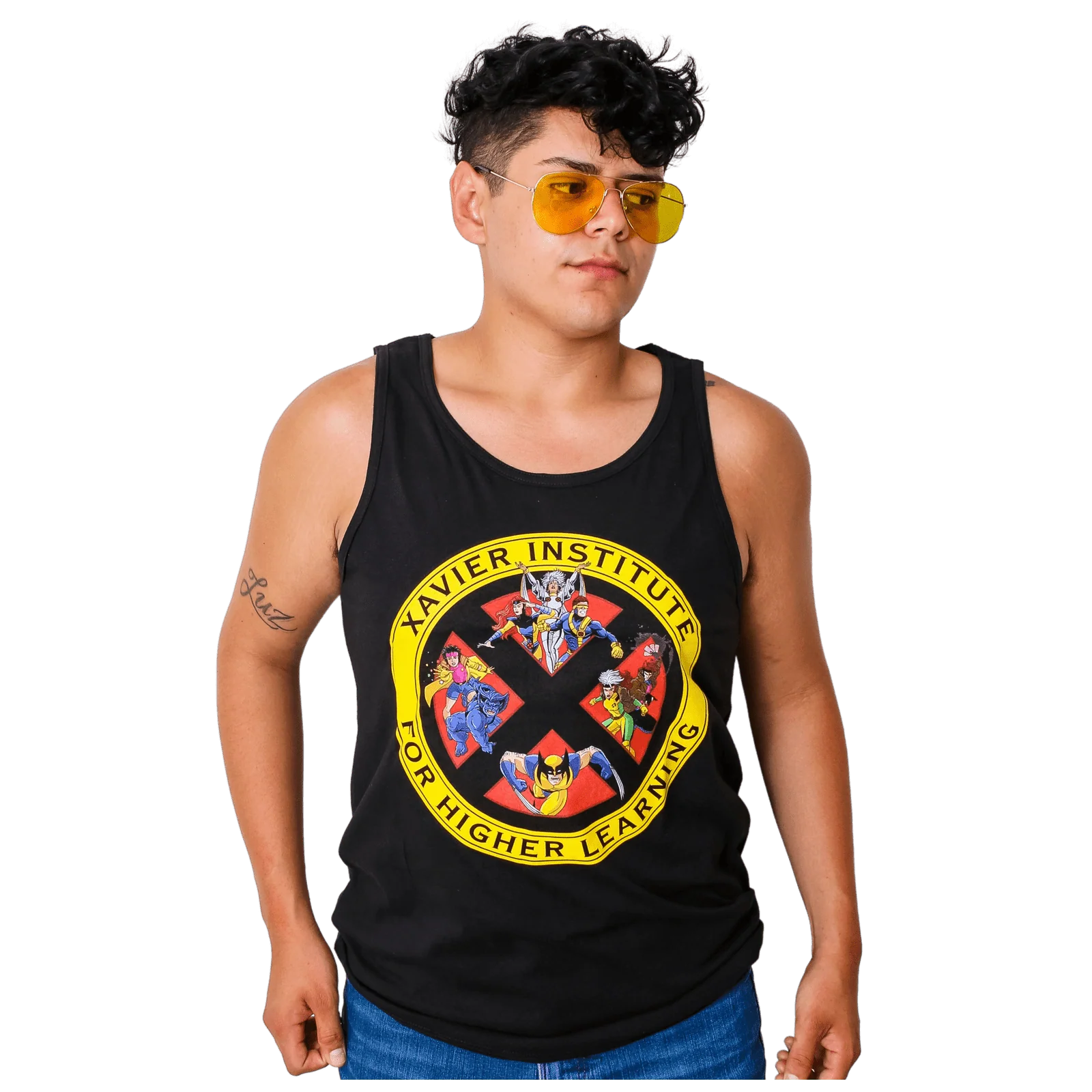 X-Men Xavier School For Higher Learning Marvel Comics Adult Tank Top - Image 2