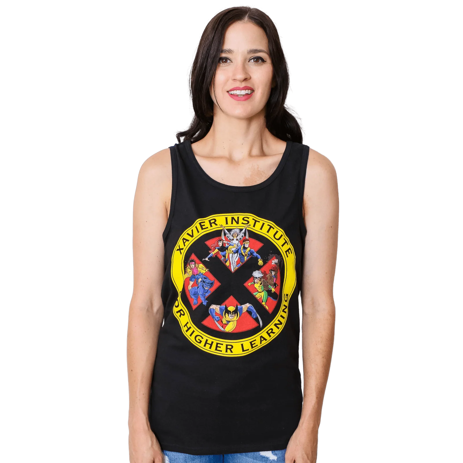 X-Men Xavier School For Higher Learning Marvel Comics Adult Tank Top - Image 3
