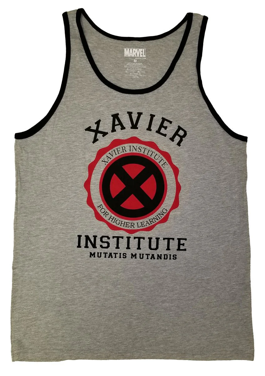 X-Men Xavier School Marvel Comics Adult Tank Top - Image 1