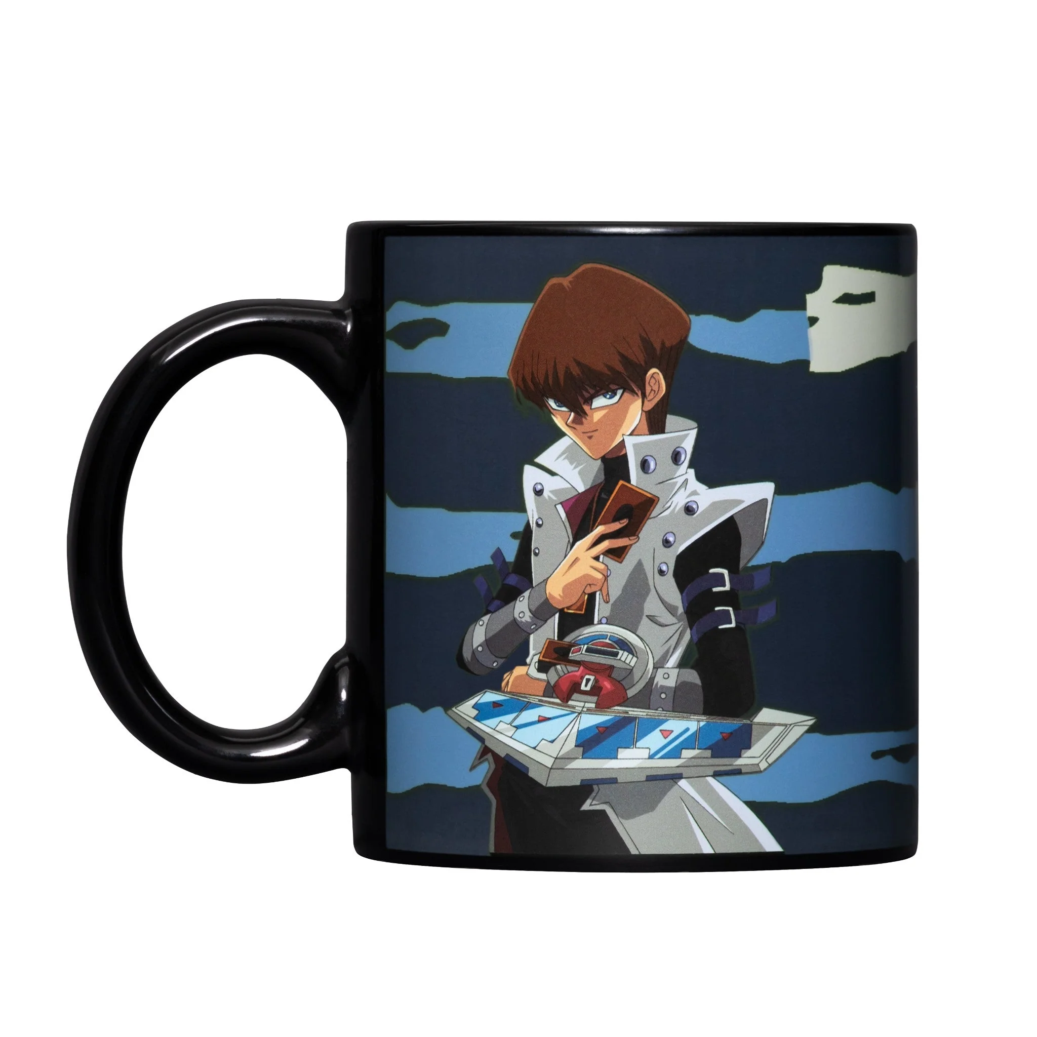 YU-GI-OH Seto Kiaba and Blue Eyes White Dragon 15 oz. Heat Change Ceramic Coffee Mug - Image 1