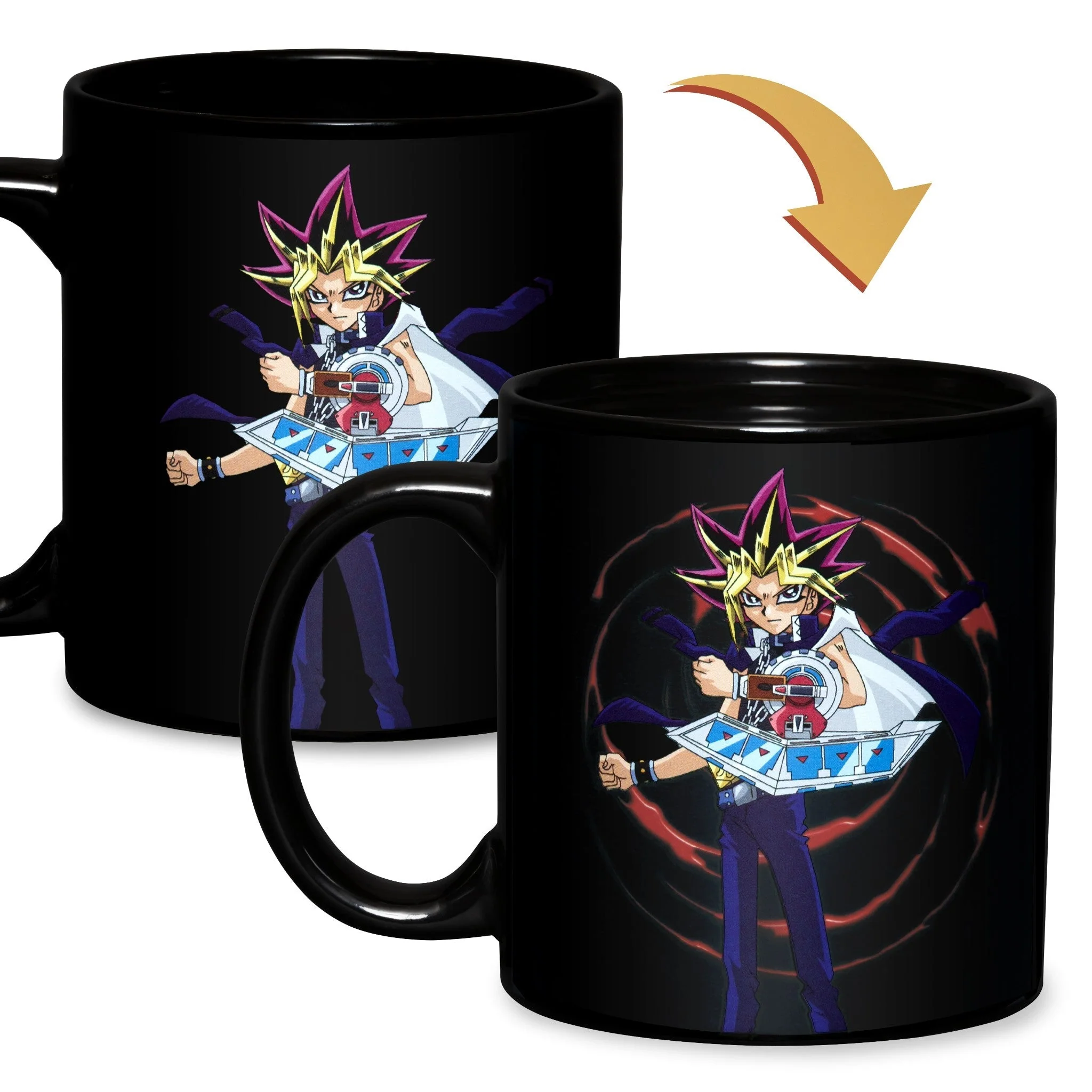 YU-GI-OH Yugi and Dark Magician 15 oz. Heat Change Ceramic Coffee Mug - Image 2